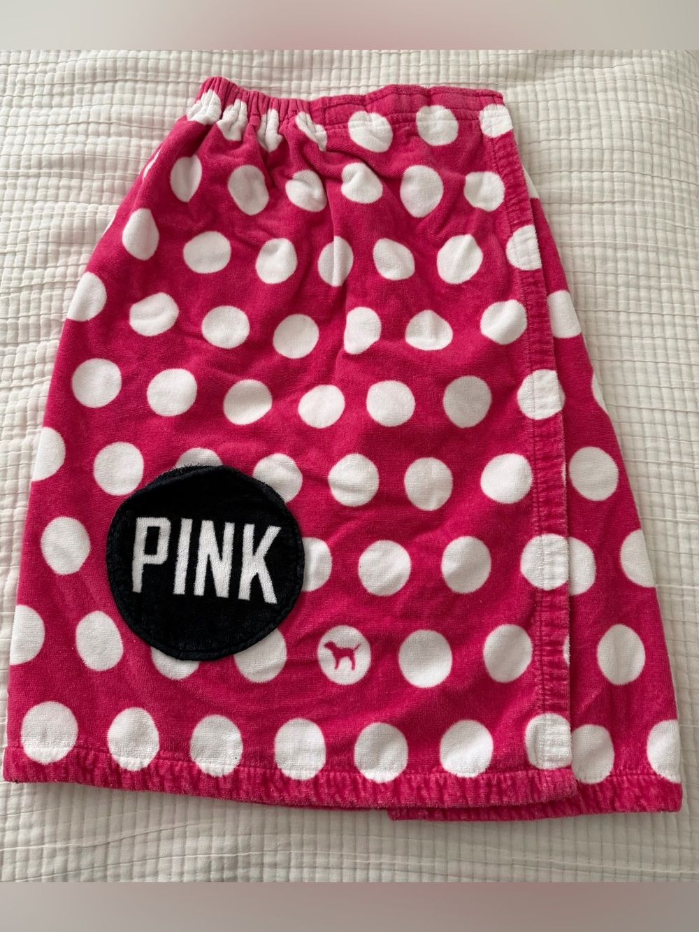 PINK VS Polka Dot Towel Wrap